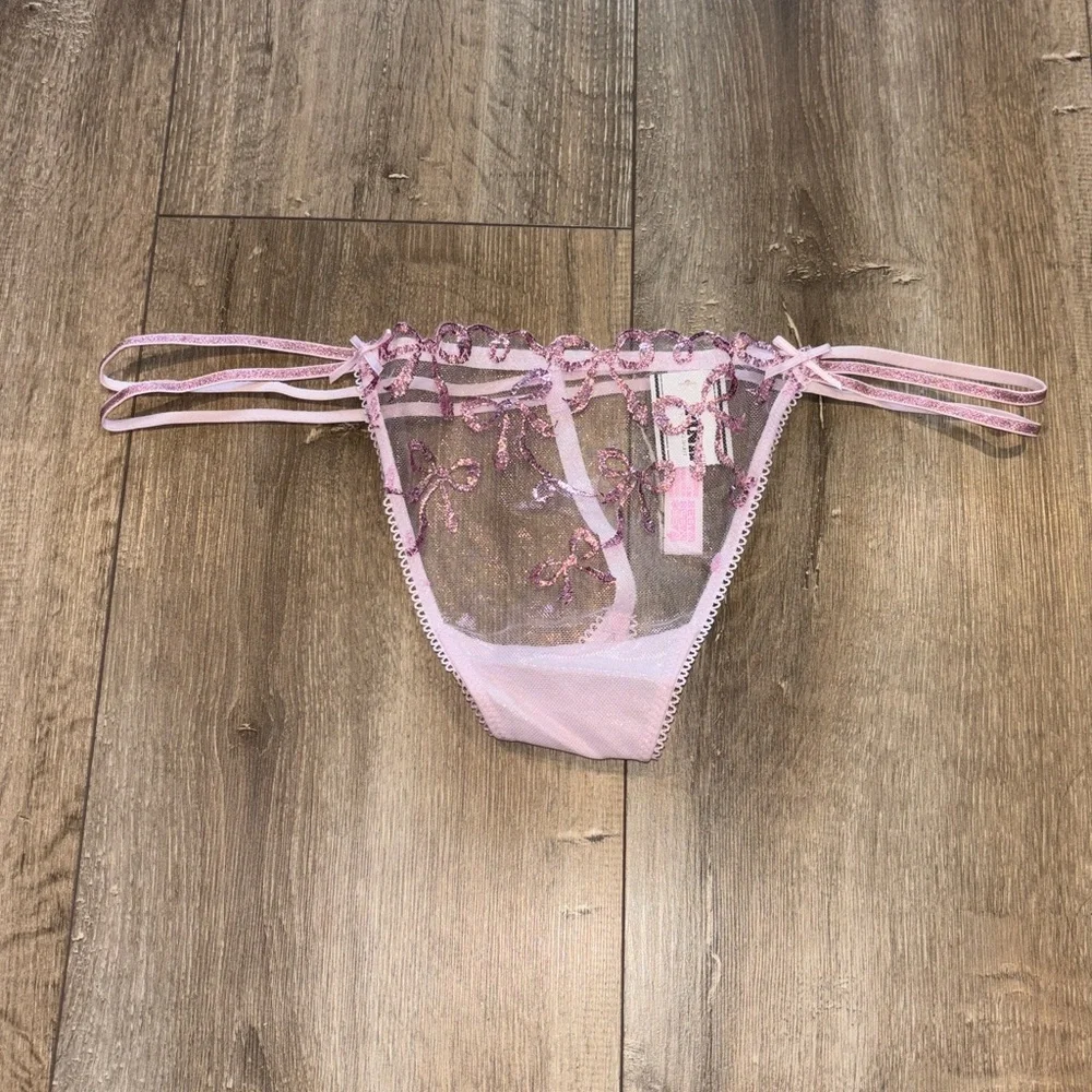 LoveShackFancy X PINK Strappy Thong Panty - Picture 2 of 8